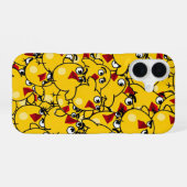 Chick Pattern Telefoonhoesje iPhone 16 Hoesje (Achterkant horizontaal)