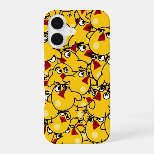Chick Pattern Telefoonhoesje iPhone 16 Hoesje (Achterkant)