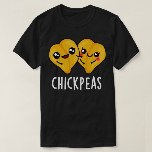 Chick Peas Cute Food Pun T-shirt (Design voorkant)