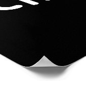 Chick Peas Funny Food Pun Dark BG Poster (Hoek)