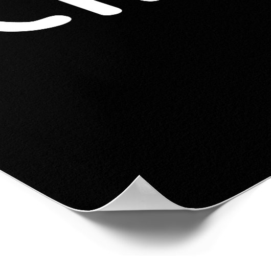 Chick Peas Funny Food Pun Dark BG Poster (Hoek)