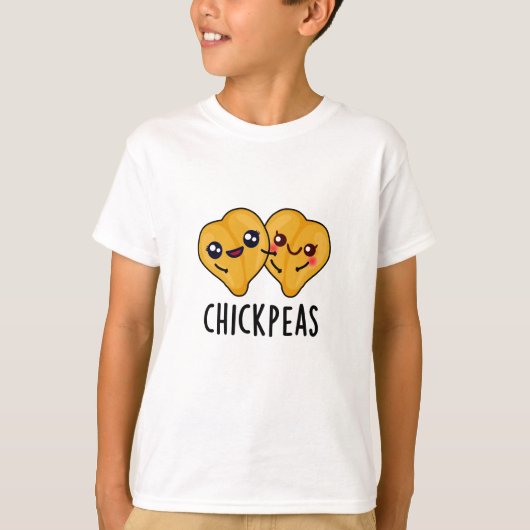 Chick Peas Funny Food Pun T-shirt (Voorkant)