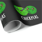 Chick Peas Funny Girl Pea Pun Dark BG Cadeaupapier (Rol Hoek)