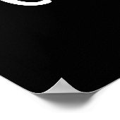 Chick Peas Funny Girl Pea Pun Dark BG Poster (Hoek)