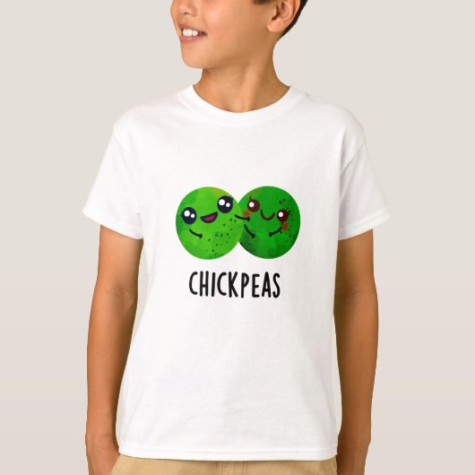 Chick Peas Funny Girl Pea Pun T-shirt (Voorkant)