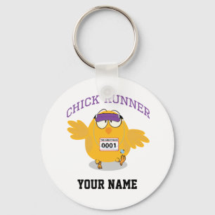 Chick Runner Personaliseren Sleutelhanger