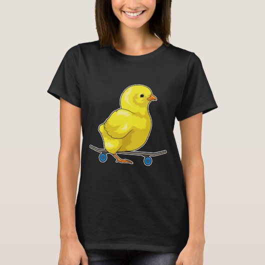 Chick Skater Skateboard T-shirt (Voorkant)