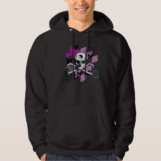 Chick Skull - Donker Hoodie