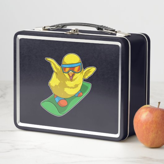 Chick Snowboarder Snowboard (In situ)