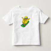 Chick Snowboarder Snowboard Kinder Shirts (Voorkant)