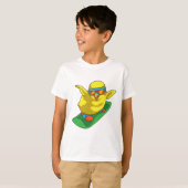 Chick Snowboarder Snowboard T-shirt (Voorkant volledig)