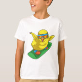 Chick Snowboarder Snowboard T-shirt (Voorkant)