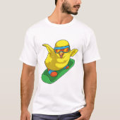 Chick Snowboarder Snowboard T-shirt (Voorkant)