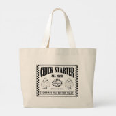 CHICK STARTER GROTE TOTE BAG (Achterkant)