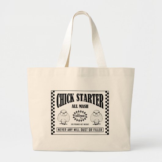 CHICK STARTER GROTE TOTE BAG (Voorkant)