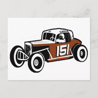 Chick Stockwell Old Time Race Car Racearena Briefkaart
