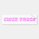 CHICK TRUCK BUMPERSTICKER (Voorkant)
