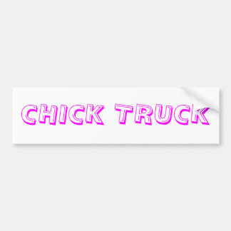 CHICK TRUCK BUMPERSTICKER