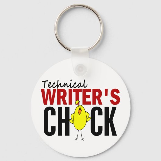 Chick van technisch schrijver sleutelhanger (Voorkant)