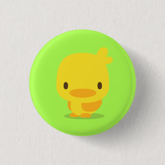chick : yellow green : pins ronde button 3,2 cm