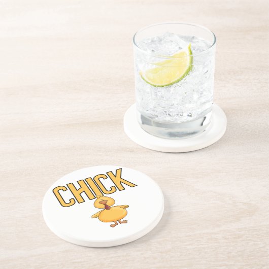 Chick Zandsteen Onderzetter (Zijkant)