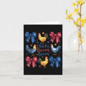 Chicka Boom Boom Funny American Flag Chicken Graph Kaart (Gele Bloem)