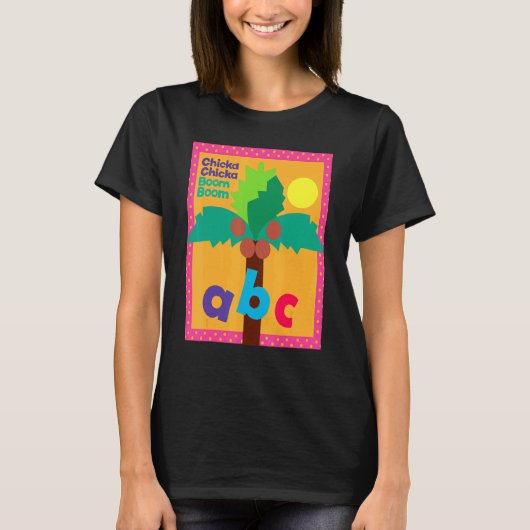 Chicka Chicka Boom Boom Kinderen leren ABC T-shirt (Voorkant)
