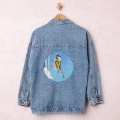 Chickade op Feeder - Originele Wild Bird Art Denim Jacket (Hangar)