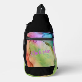 "Chickade" Print gesneden naaizak Sling Bag