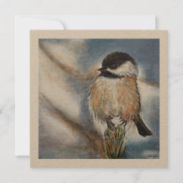 Chickade zoete wintervogel
