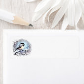 Chickadee-Adresetiketten Etiket (Insitu)