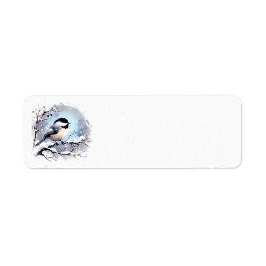 Chickadee-Adresetiketten Etiket (Voorkant)