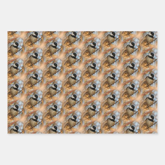 Chickadee / Anna's kolibrie / boomzwaluw Inpakpapier Vel (Voorkant)