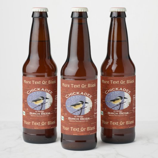 Chickadee Birch Beer Bier Etiket (Flessen)