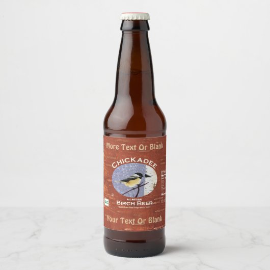 Chickadee Birch Beer Bier Etiket (Voorkant)
