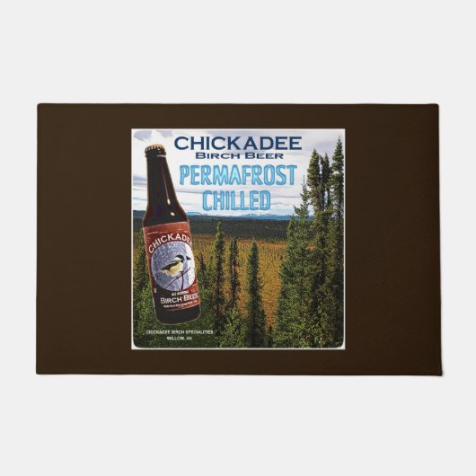 Chickadee Birch Beer Deurmat (Voorkant)