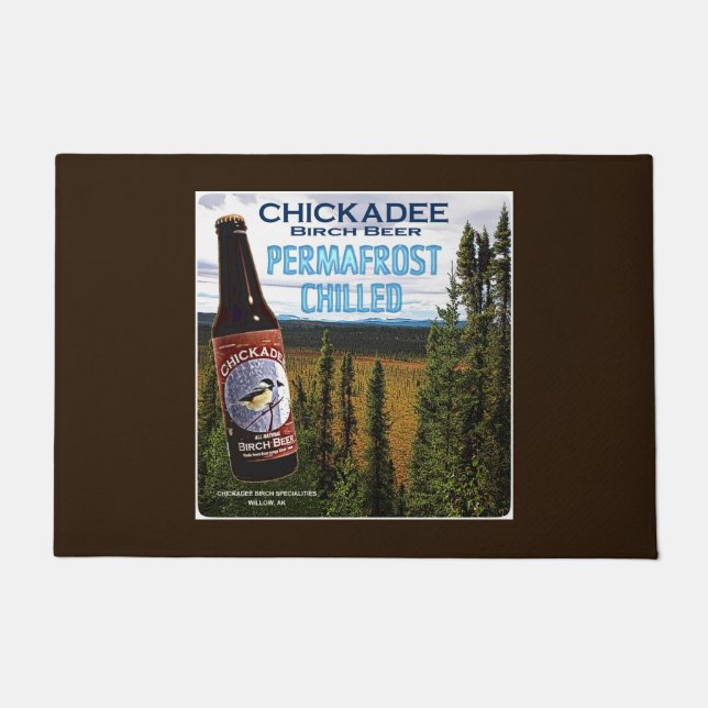 Chickadee Birch Beer Deurmat (Voorkant)