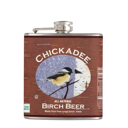 Chickadee Birch Beer Heupfles (Voorkant)