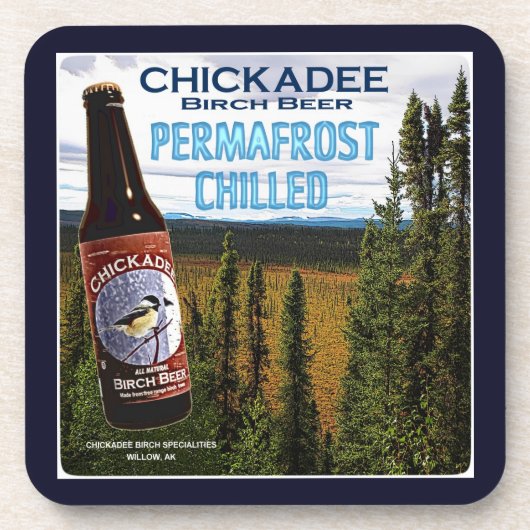 Chickadee Birch Beer Onderzetter (Voorkant)