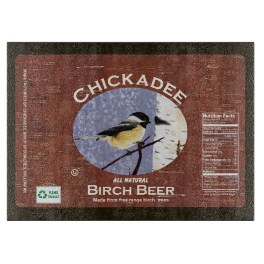 Chickadee Birch Beer Snijplank (Voorkant)