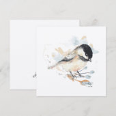 Chickadee Bird Art (Voorkant / Achterkant)