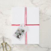Chickadee Bird Christmas Tree Pack met cadeau-Labe Cadeaulabel (Met Touw)