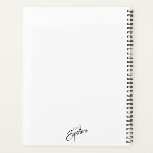 Chickadee Bird Cute Black Capped Bird Waterverf Planner (Achterkant)