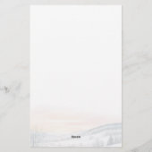 Chickadee Bird in de winter Kerstmis Briefpapier (Achterkant)