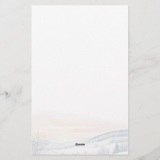 Chickadee Bird in de winter Kerstmis Briefpapier (Achterkant)