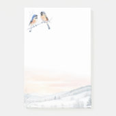 Chickadee Bird in de winter Kerstmis Post-it® Notes (Voorkant)