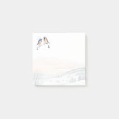 Chickadee Bird in de winter Kerstmis Post-it® Notes (Voorkant)