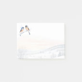 Chickadee Bird in de winter Kerstmis Post-it® Notes (Voorkant)