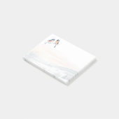 Chickadee Bird in de winter Kerstmis Post-it® Notes (Schuin)