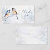 Chickadee Bird in de winter Notitiekaartje (Voorkant / Achterkant)